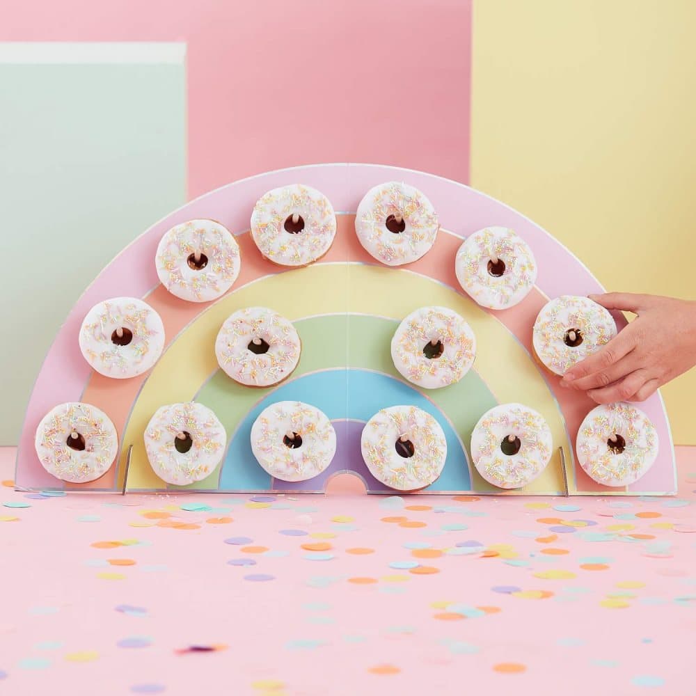 Donutwall Regnbåge - Pasteller