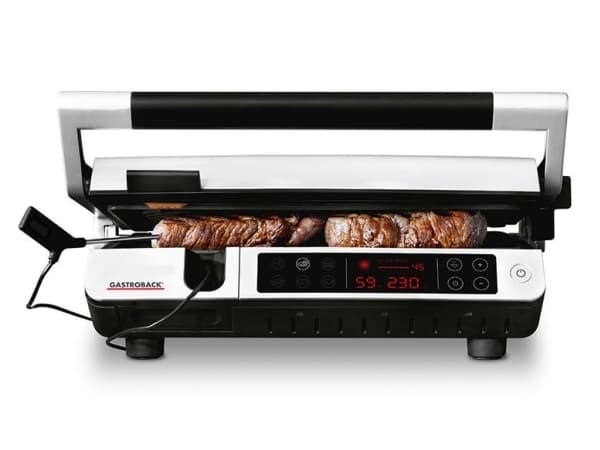 Gastroback GAS 42539 DESIGN BBQ ADVANCED, Svart, Vit, Rektangulär, Röra, 1632 cm ^, 340 x 240 mm, 2000 W