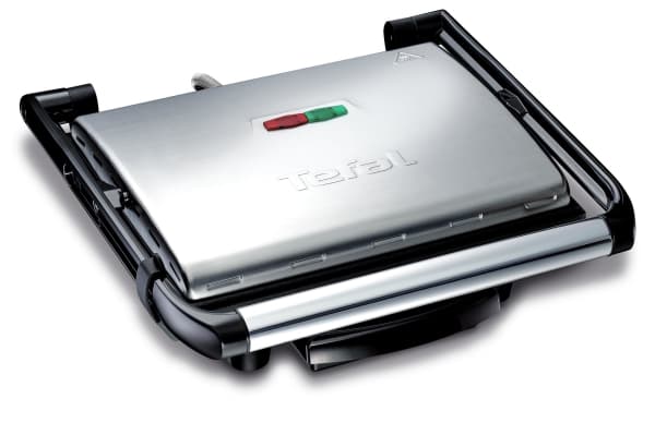 Tefal GC241D, Svart, Silver, Rostfritt stål, Rektangulär, Galler, 2000 W, 0,9 m