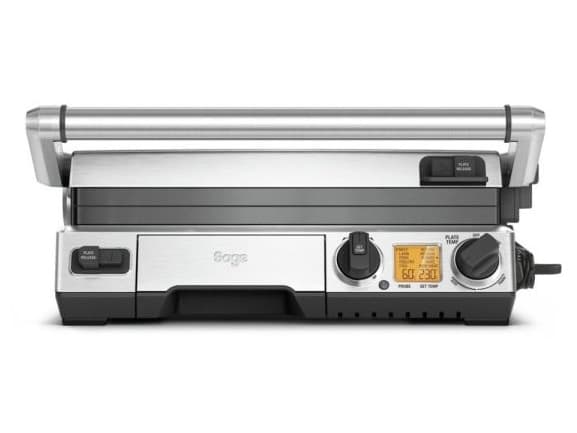 Sage SGR840BSS4EEU1 the Smart Grill Pro - Grill / sandwich-maskin - 2.4 kW - børstet rustfritt stål