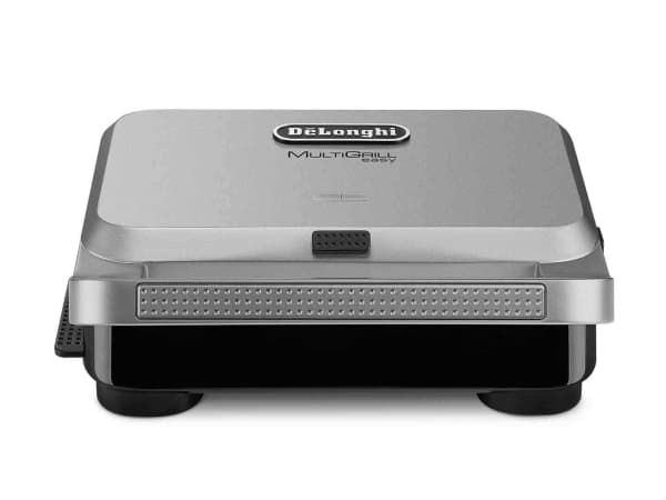DeLonghi MultiGrill Easy SW12AC.S, Silver, Rektangulär, 270 x 140 mm, Lock med gångjärn, 800 W, 220 - 240 V