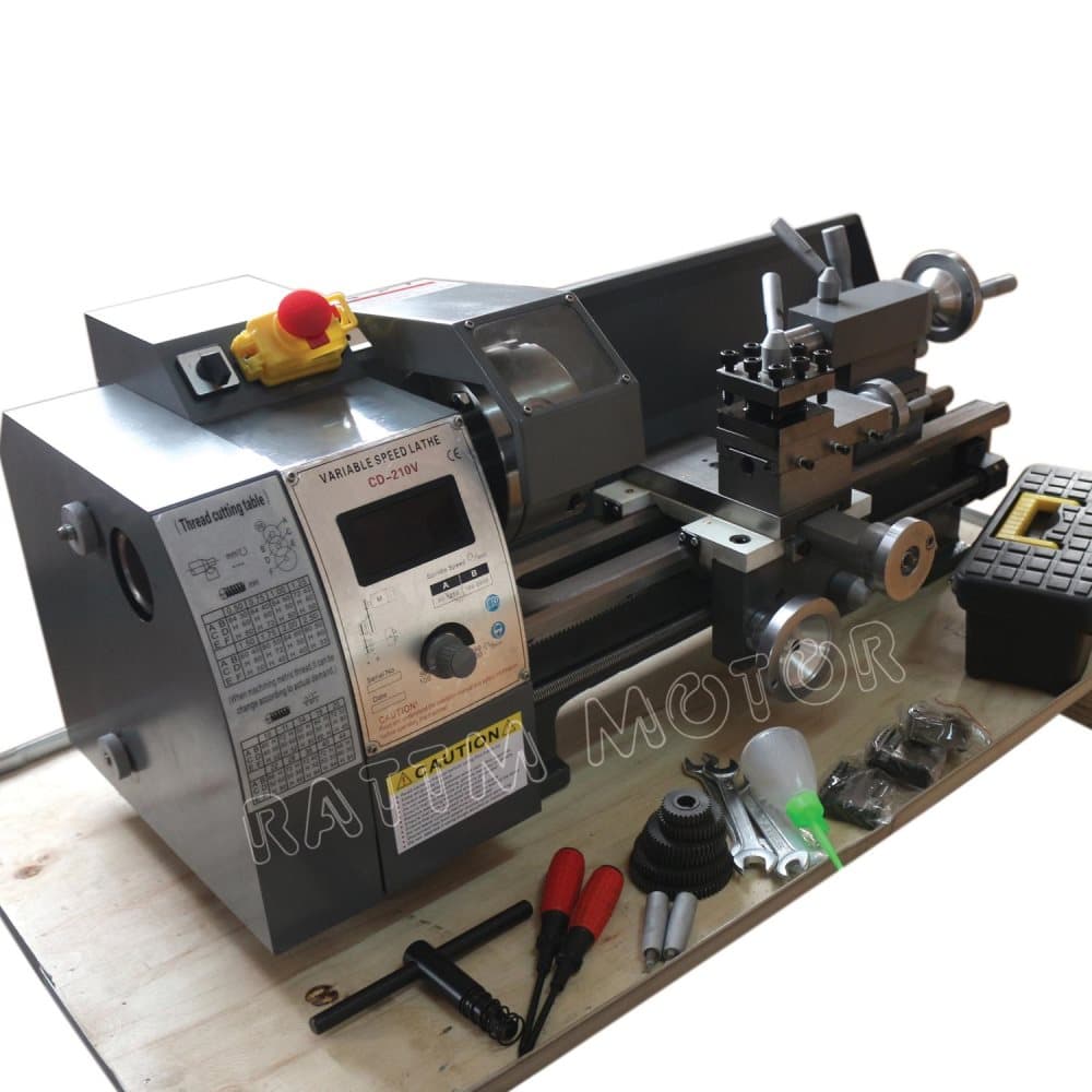 WM210V mini svarv metall trä 750W spindel