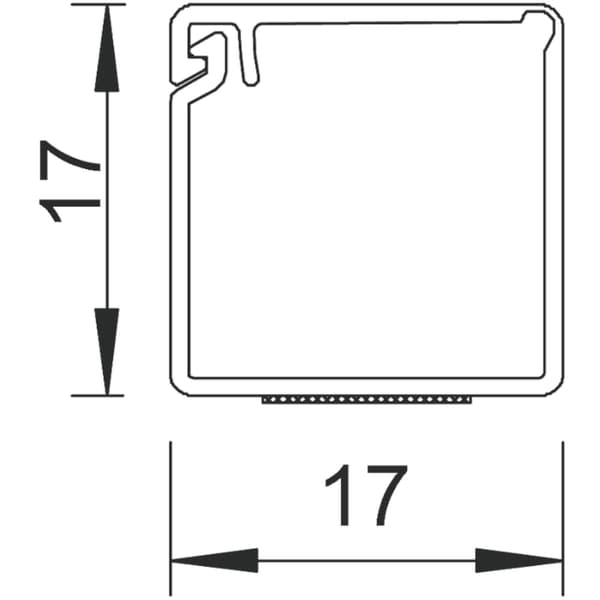 MINIKANAL M.TAPE WDKMD17RW 2000X17X17MM RENHVIT