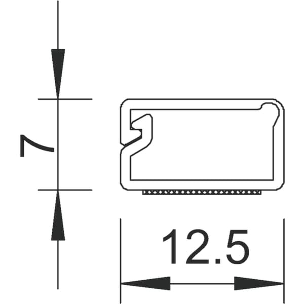 MINIKANAL M.TAPE WDKMD7RW 2000X12,5X7MM RENHVIT