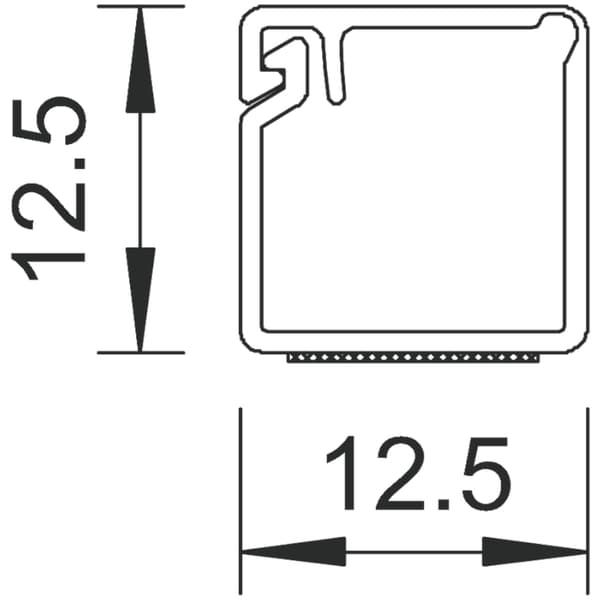 MINIKANAL M.TAPE WDKMD12RW 2000X12,5X12,5MM RENHVIT