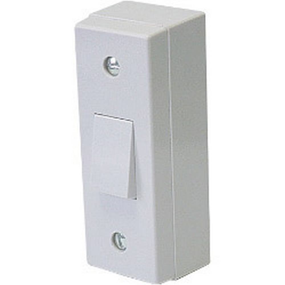Dencon 6A 1 Gang 2 Way Architrave Switch med monteringsbox