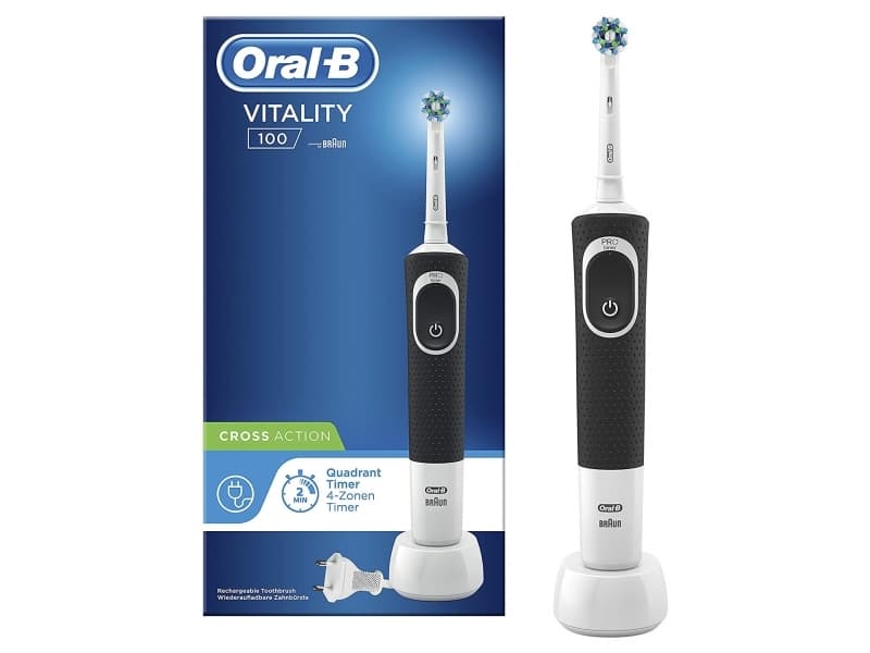 Oral-B Vitality 100 Cross Action Voksen Roterende vibrerende Tannbørste Blå