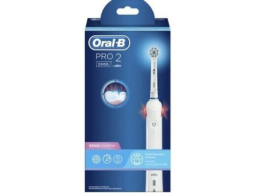Oral-B Pro 2 2000 White Elektrisk Tandbørste