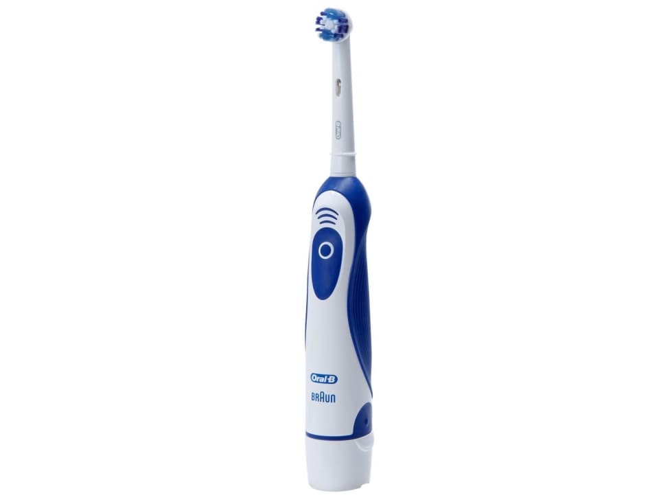 Oral-B Oral-B AdvancePower, Vuxen, Roterande och oscillerande tandborste, 9600 rörelser per minut, Daglig vård, Blå, Vit, 2 min