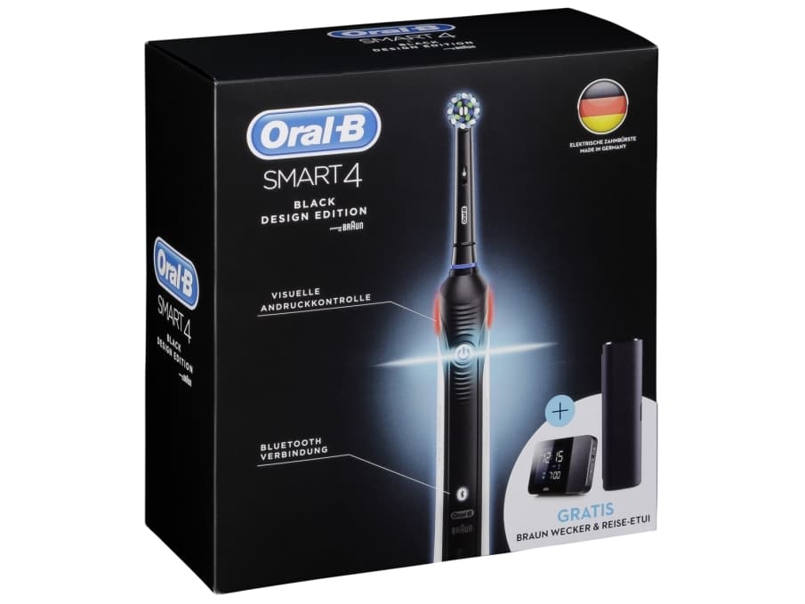 Oral-B Smart 4500 black edition + Brown Alarm clock