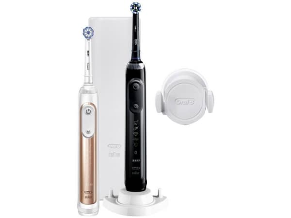 Oral-B Genius 10900N Duo black/rosegold Elektrisk tandbørste Roterende/oscillerende/pulserende Sort, Roségold