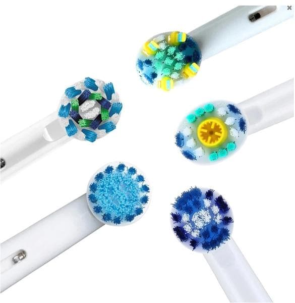 20-pack tandborsthuvuden kompatibel med Braun Oral-B - 5st olika Modell