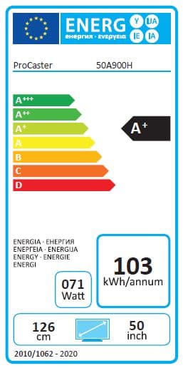 A+ ProCaster 50A900H 50" Ultra HD Smart Android LED TV