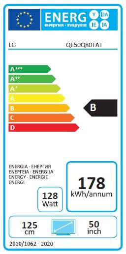 B Samsung QE50Q80T 50" Smart QLED 4K Ultra HD LED-TV