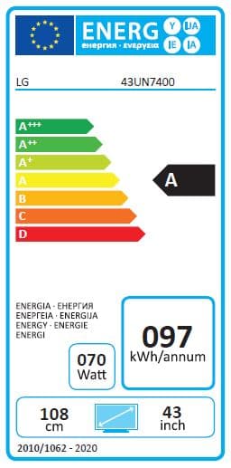 A LG 43UN7400 43" 4K Ultra HD Smart LED-TV