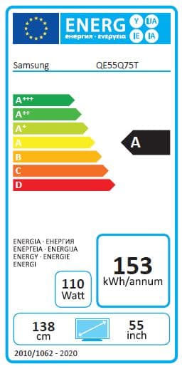 A Samsung QE55Q75T 55" QLED Smart 4K Ultra HD LED-TV