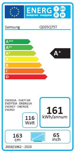 A+ Samsung QE65Q75T 65" QLED Smart 4K Ultra HD LED-TV