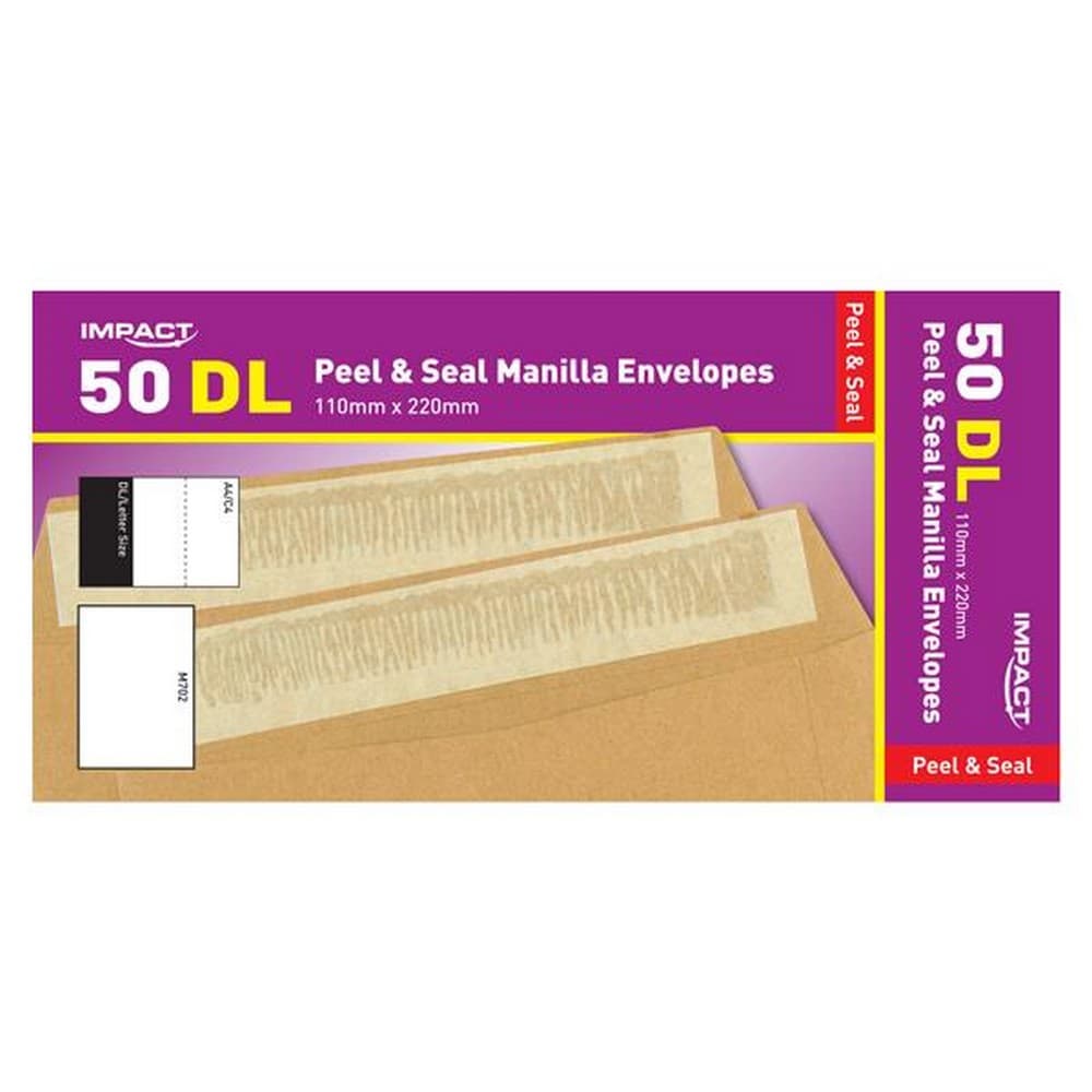 Impact DL Peel And Seal Kuvert (paket med 50)