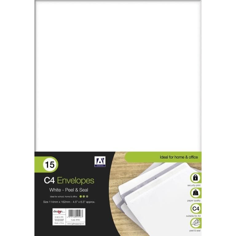Anker C4-kuvert (paket med 15)