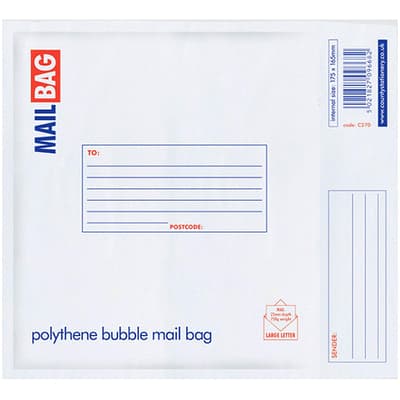 County Polythene Bubble Extra-Large Mail Bags (Pack Of 10)