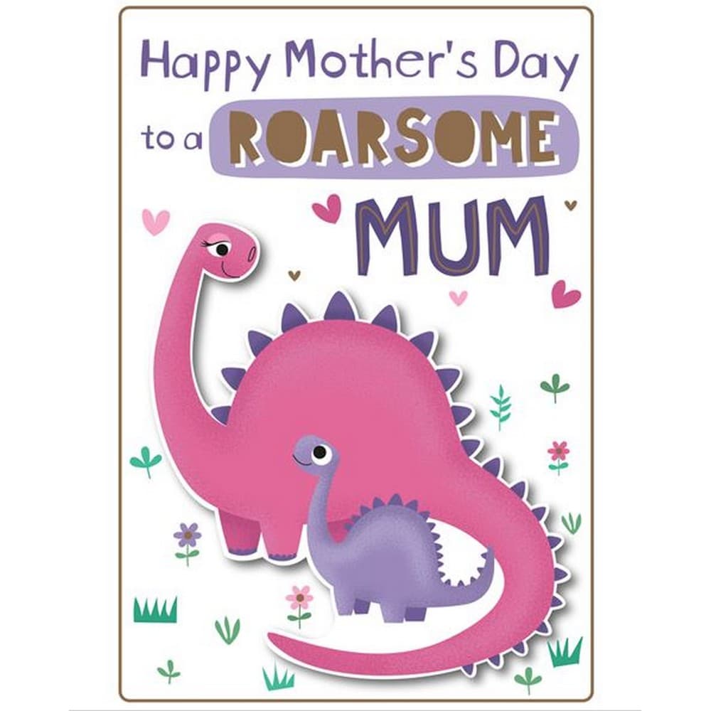 Eurowrap Roarsome Mum Mothers Day hälsningskort