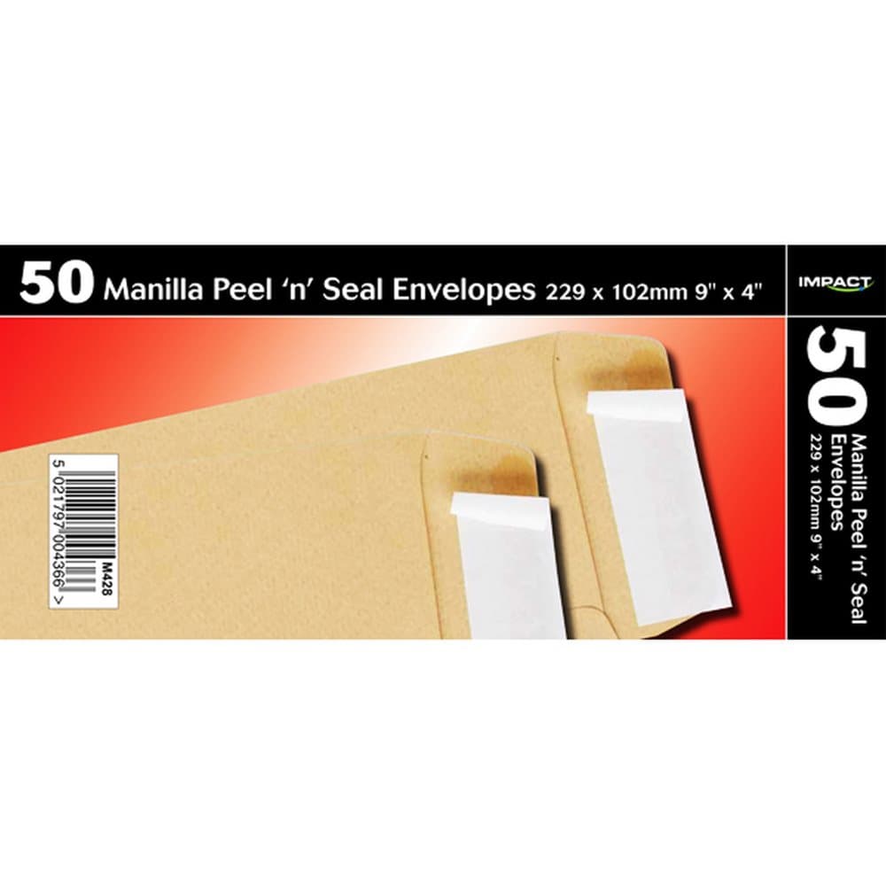 Impact 229 X 102mm Peel And Seal Manilla-kuvert (paket med 50)
