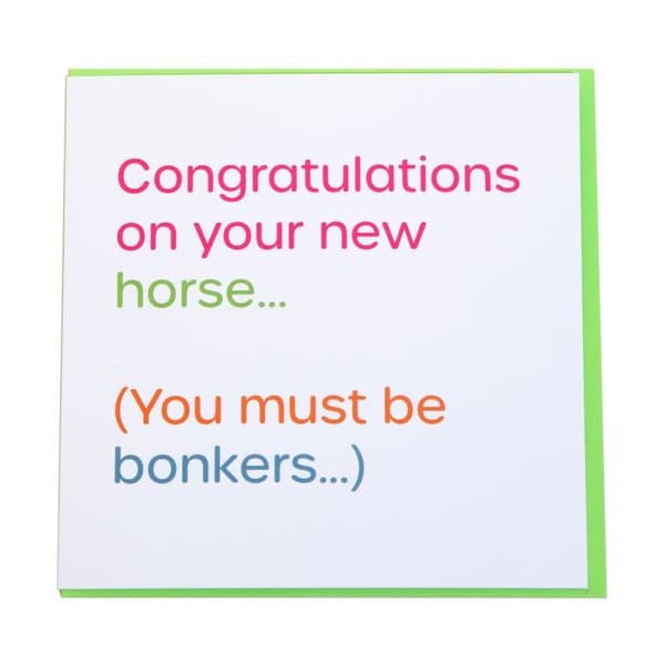 Gubblecote Bonkers Greetings Card Multicoloured One Size