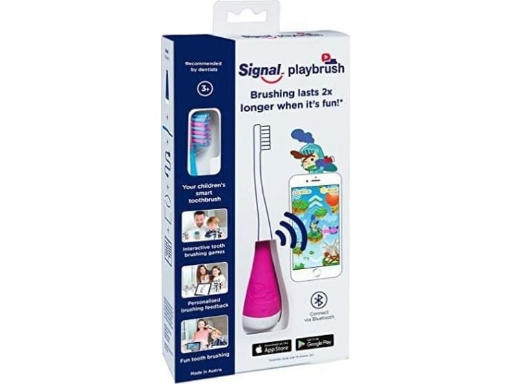Dantu šepetelis Play Brush Playbrush Attachment for your manual toothbrush Smart For kids, Rechargeable, Number of brush heads included 1, Rožine