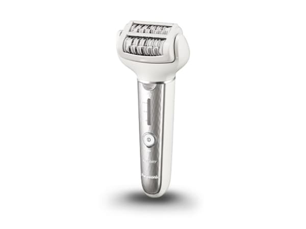 Panasonic ES-EL9A, Silver, Vit, 60 pincetter, Armhåla, Back thigh, Bikini, Front thigh, Epilering, AC/Batteri, 100 - 240 V