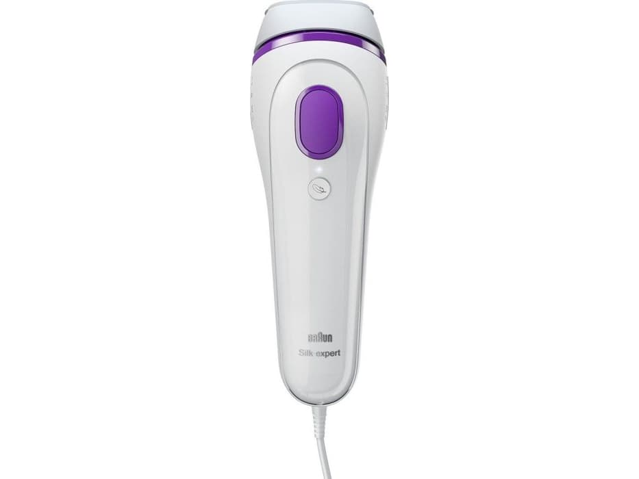 Braun Silk-expert 3 IPL BD 3006, Hvit, Lilla, Intense pulsed light (IPL), Bikini, Gebruik niet op de hoofdhuid, wenkbrauwen of andere plekken bij of