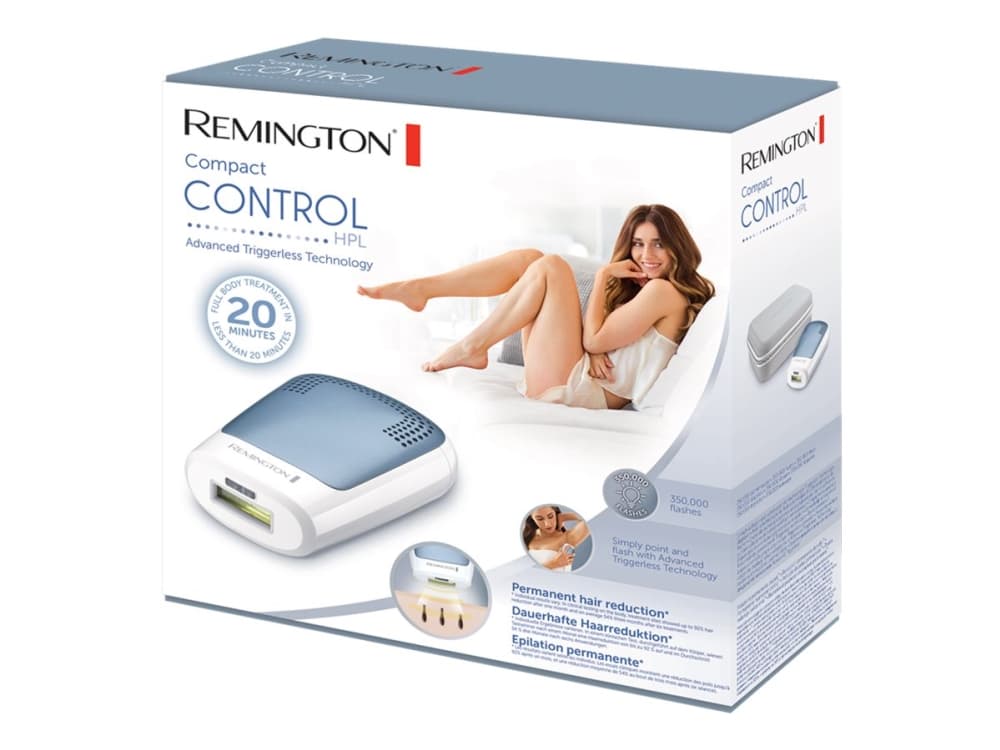 Remington IPL3500, Blå, Vit, Hempulserat ljus (HPL), 3,5 J/cm², Låda