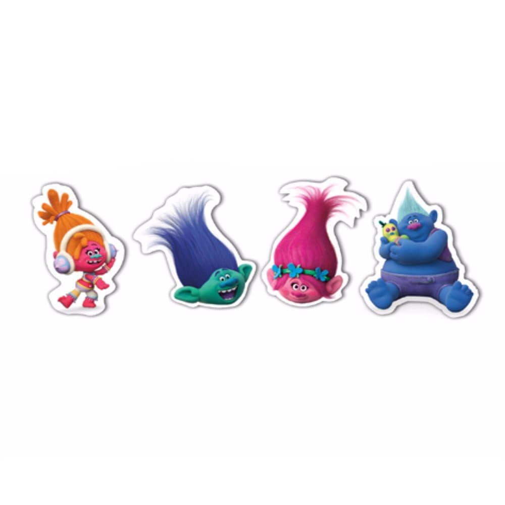 Trolls Childrens/Kids Official Erasers (Set of 4)