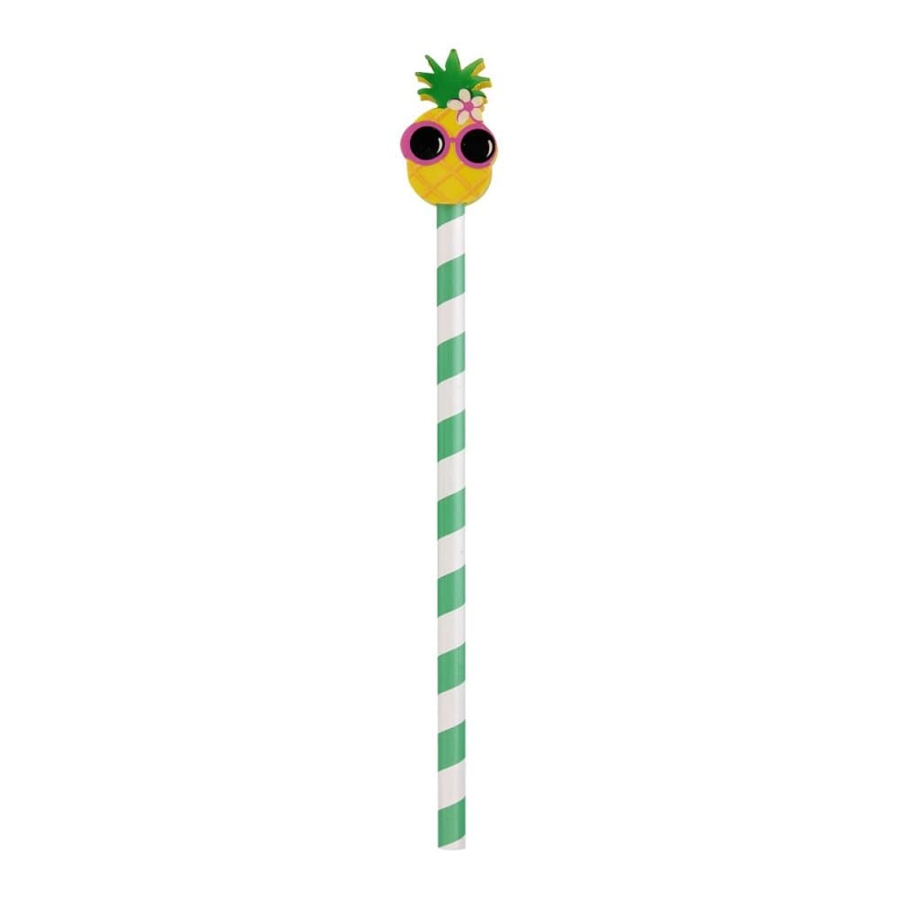Grindstore Randig blyertspenna med Funky ananas Eraser Topper
