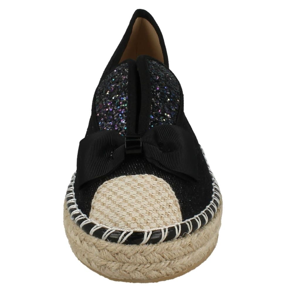 Spot On Womens/Ladies Bunny Ears Rope Aline Slip On Canvas Shoes