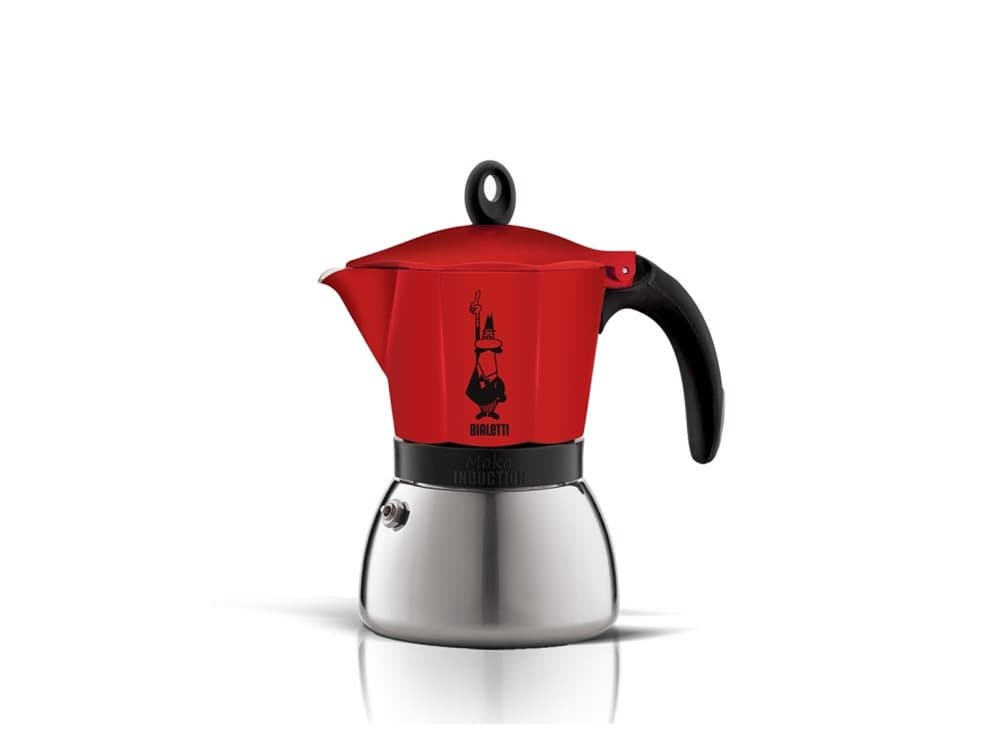 BIALETTI MOKA INDUKTION RØD 6 KOP