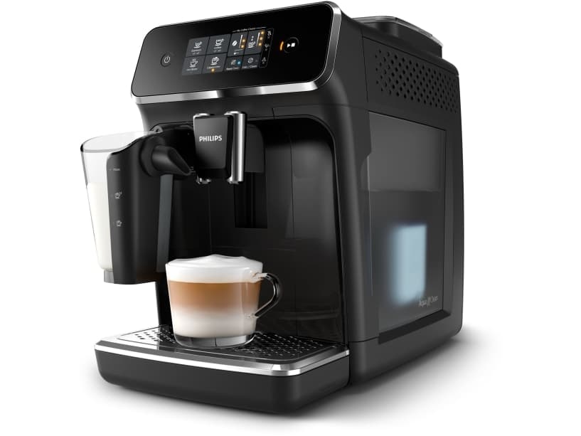 Philips EP2231/40 Fuldautomatisk espressomaskine, 3 drikke, Espressomaskine, 1,8 L, Kaffebønner, Indbygget kværn, 1500 W, Sort