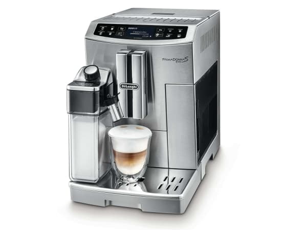 DeLonghi PRIMADONNA S EVO ECAM 510.55.M, Droppande kaffebryggare, Kaffebönor, Malat kaffe, Inbyggd kvarn, 1450 W, Silver