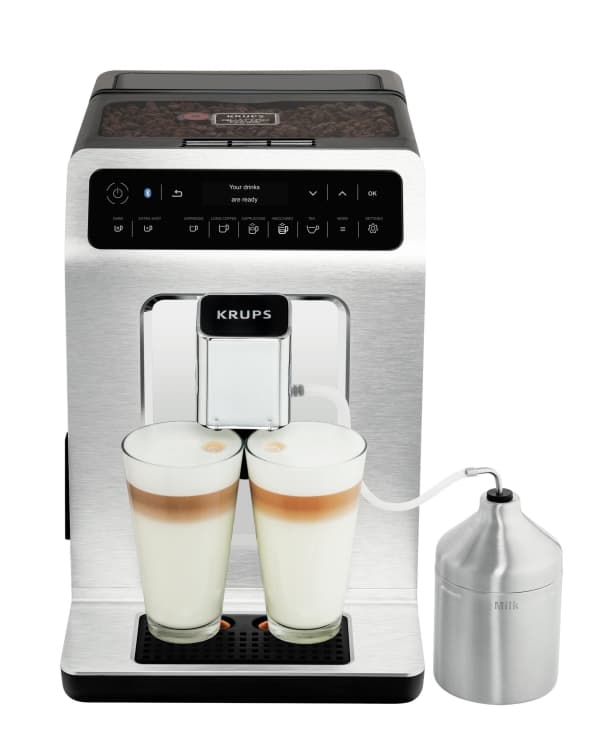 Krups Evidence EA893C, Espressomaskin, 2,3 l, Kaffe bønner, Innebygd kaffekvern, 1450 W, Krom, Metallisk