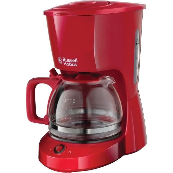 RUSSELL HOBBS 22611-56 - Tekstur kaffemaskine - 10 kopper - 975 W - rød