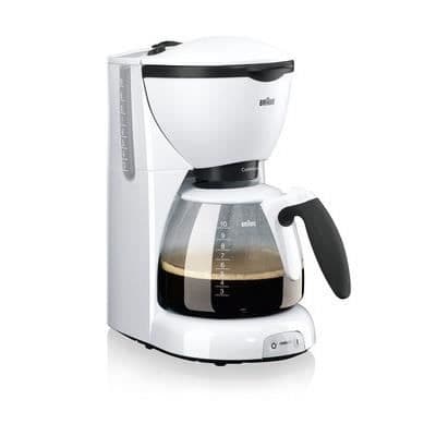 BRAUN KF520 / 1 CoffeeHouse PurAroma Filter Kaffebryggare - Vit