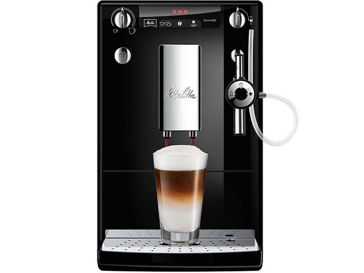 Melitta E957-101, Espressomaskin, 1,2 l, Kaffebönor, Inbyggd kvarn, Svart