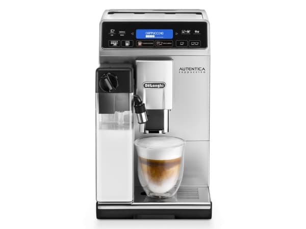 DeLonghi Autentica Cappuccino ETAM 29.660.SB, Espressomaskin, Kaffebönor, Inbyggd kvarn, 1450 W, Svart, Rostfritt stål