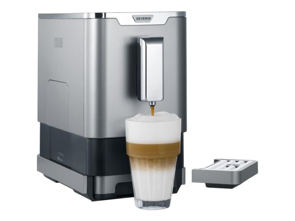 SEVERIN KV 8090 - Automatisk kaffemaskin - 19 bar - metall-grå/svart