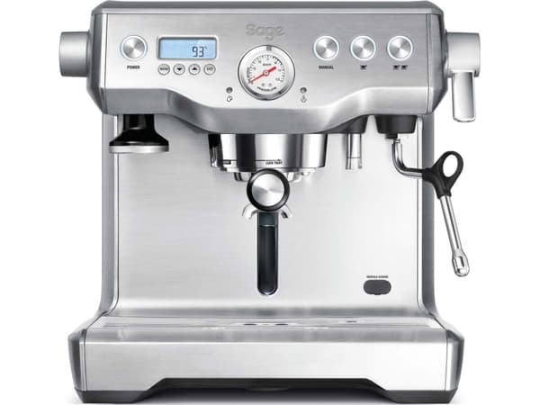 Sage SES920BSS4EEU1 the Dual Boiler - Automatisk kaffemaskin med melkeskummer - 15 bar - børstet rustfritt stål