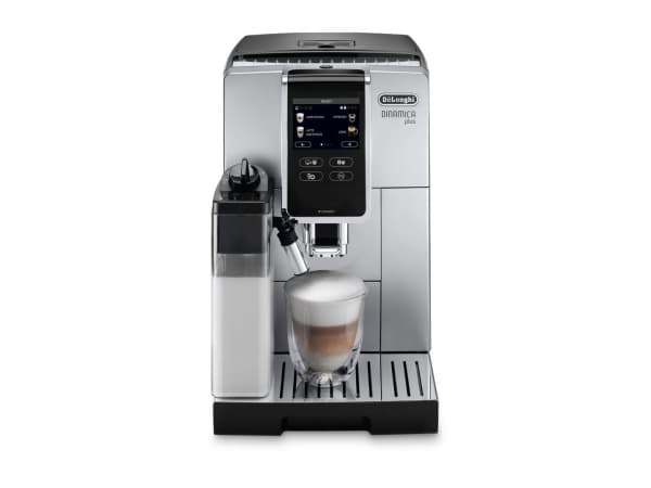 DeLonghi Dinamica Plus ECAM370.85.SB, Kaffebönor, Malat kaffe, 1450 W, Svart, Silver