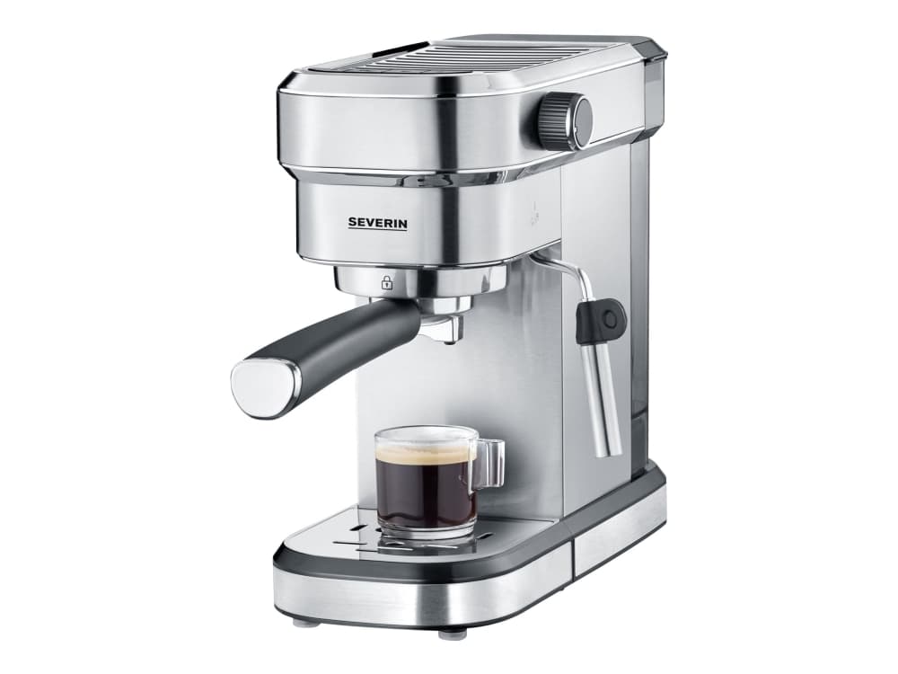 SEVERIN Espresa KA 5994 - Kaffemaskin med cappuccinatore - 15 bar - borstat stål/svart