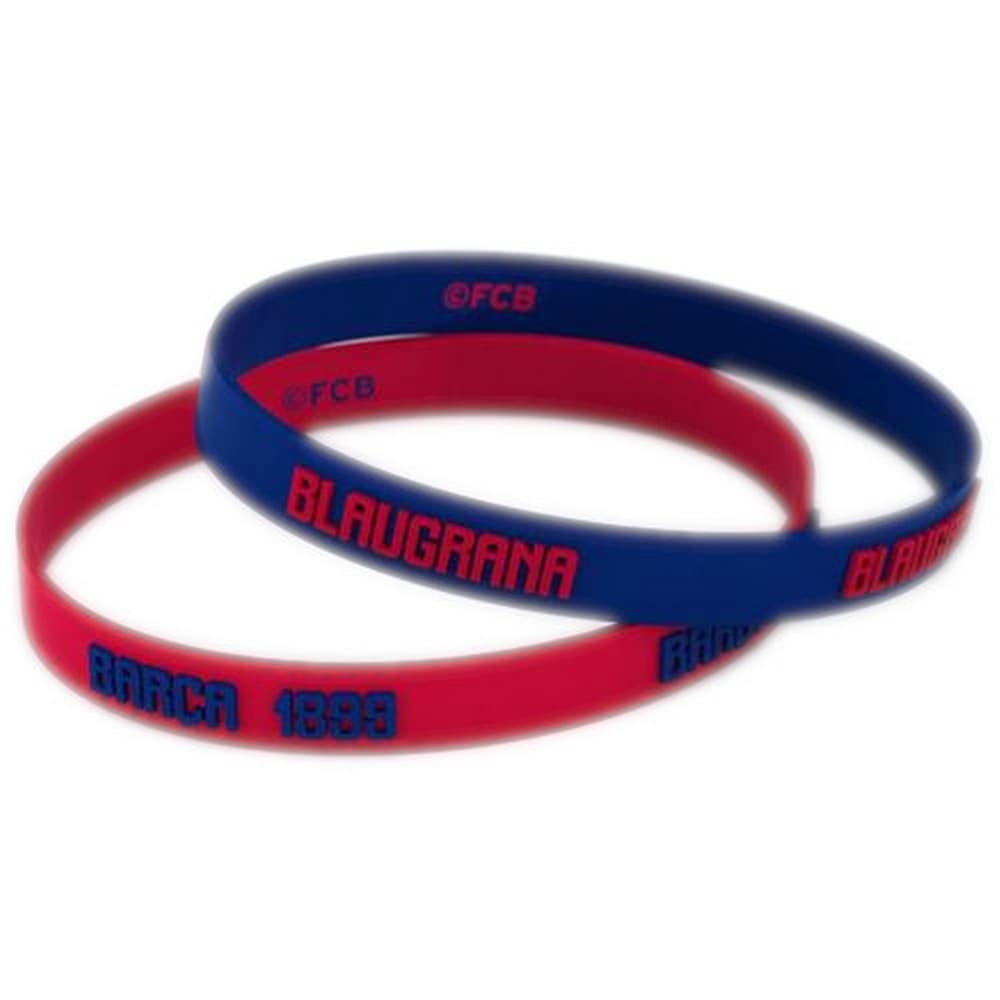 FC Barcelona Silicone Wristbands (Pack Of 2)