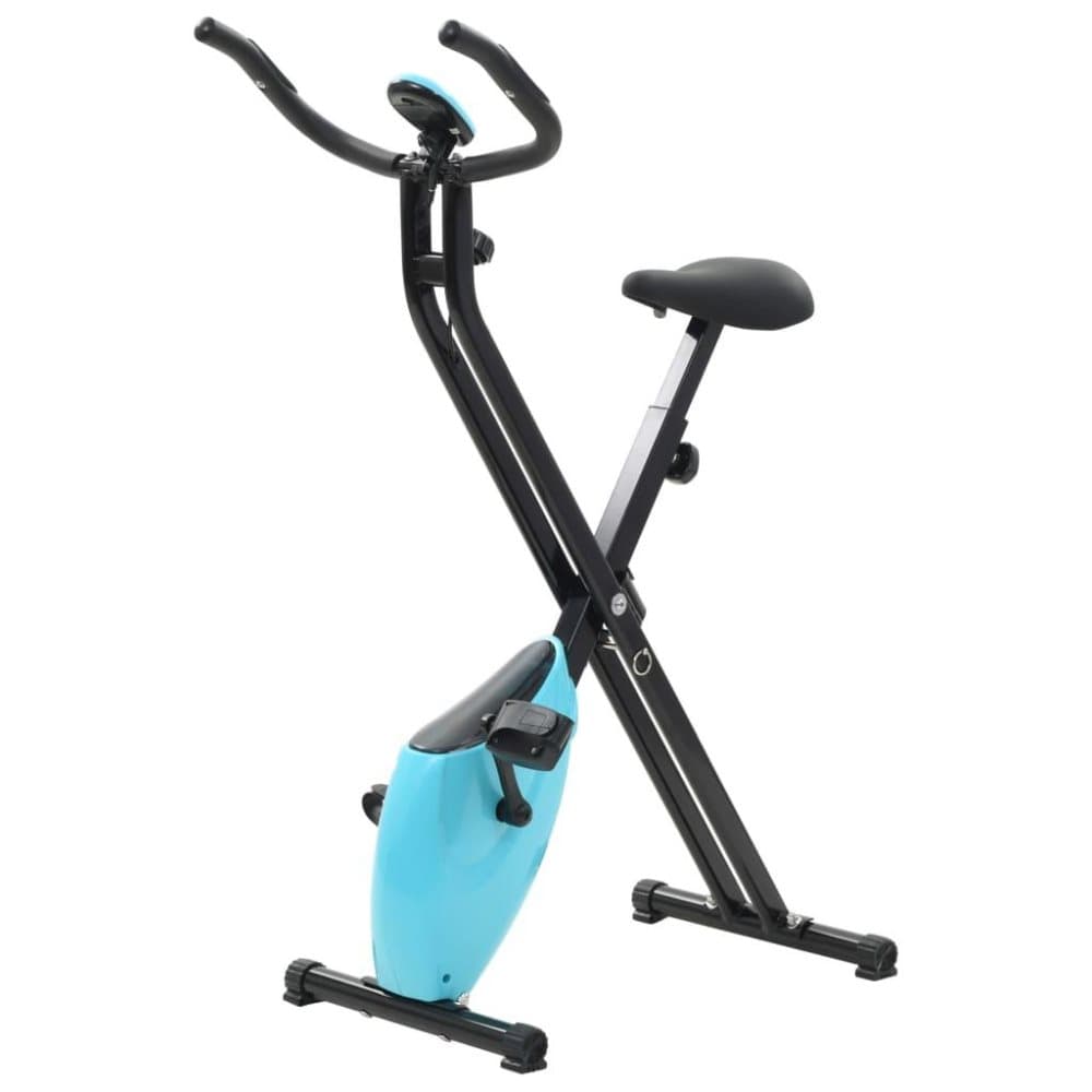 vidaXL Kokoontaitettava Xbike Kuntopyörä 2,5 kg Musta/Sininen