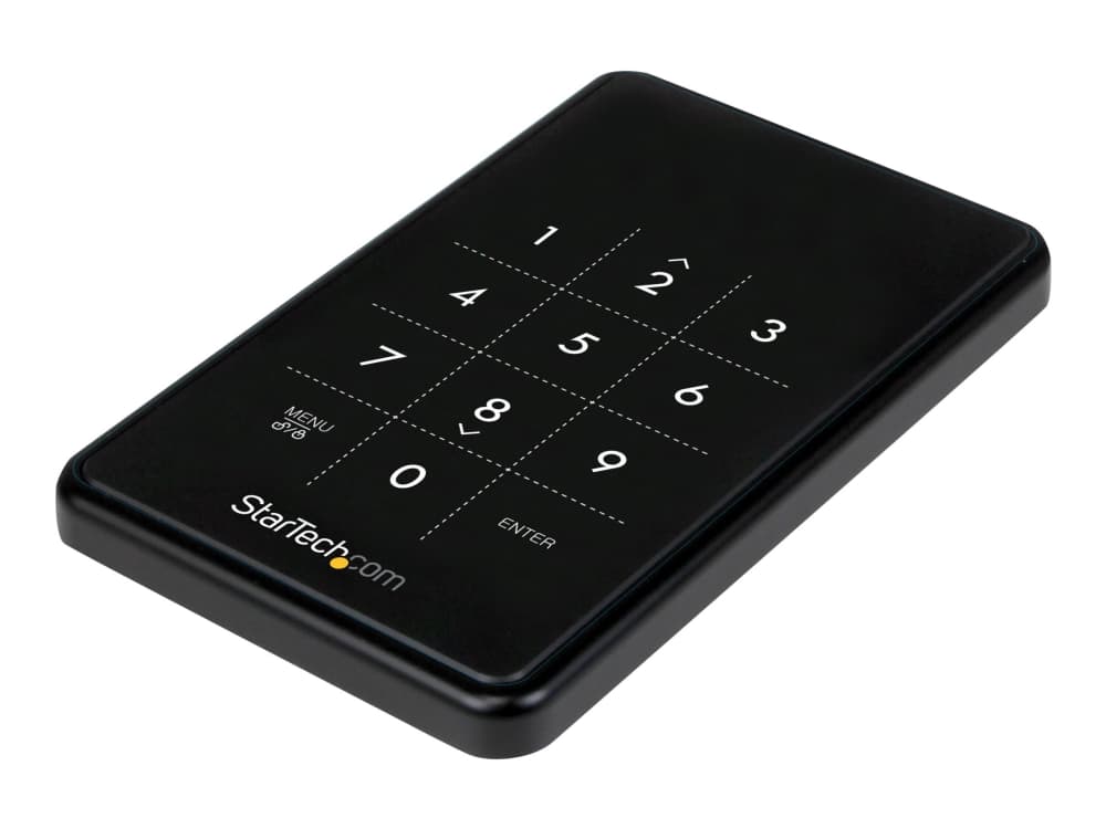 StarTech.com USB 3.0 Hard Drive Enclosure - Encrypted SATA Hard Drive to USB - HDD/SSD Enclosure with Password Protection (S2510BU33PW) - Förvaringsl