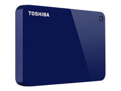 Toshiba Canvio Advance - Hårddisk - 1 TB - extern (portabel) - USB 3.0 - blank blå pianofinish